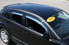 Chrome Trim Window Visors - Fits Dodge Caliber 2007-2012 4PCS. picture