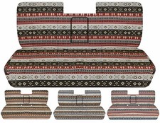 Fits 1987-1991 Ford F150-250 truck Front Bench W/Armrest aztec car seat covers picture
