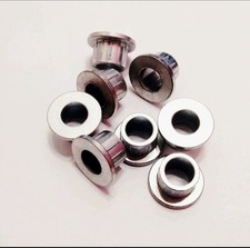 New Lot Of 8 - Shoulder Bushing, Flange Bushing Spacer, See Pics For Dimensions picture