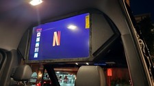 40″ SPRINTER TV VANVISION — MEDIA BRACKET CONSOLE-ALCANTARA MATERIAL picture