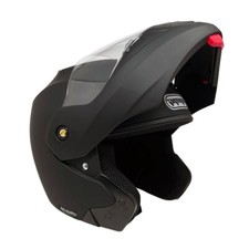 MMG Adult Modular Full Face Motorcycle Helmet Flip-Up Visor DOT Matte Black (L) picture