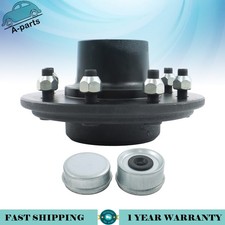 For 7000lb Axle W/ Bearing Kit 8 On 6.5' Trailer Hub Kit 1/2