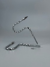 LOWRIDER CHROME SQUARE TWISTED PLAQUE HOLDERS - FITS CONVERTIBLE & HARD TOP picture