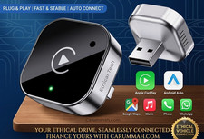 2-in-1 Wired to Wireless CarPlay & Android Auto Adapter USB Dongle Plug & Play picture