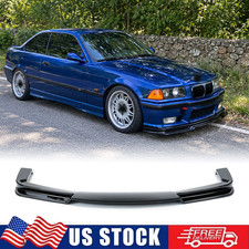 For BMW M3 E36 1991-1998 GTR-Style Front Bumper Splitter Lip Spoiler Gloss Black picture