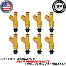 OEM NEW DENSO 8x Fuel Injector Fits 06-09 Jaguar Vanden Plas, XJ8, XK, XF, 4.2L picture