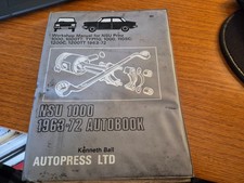 NSU 1000, TT, 110SC, 1200C - Kenneth Ball Autobook. It's complete. picture