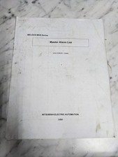 MELDAS MDS SERIES MASTER ALARM LIST USA-E99351-004A MITSUBISHI CNC MANUAL picture
