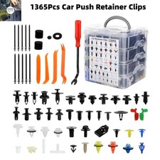 1365Pcs Car Push Retainer Clips Fasteners Kit Fender Rivet Auto Push Pin Rivets picture