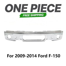 Bumper For 2009-2014 Ford F-150 Front Chrome with Fog Light Holes 9L3Z17757B picture