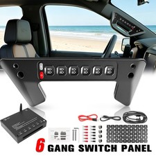 6 Gang Wireless Switch Panel Grab Handle Light Bar Control For Chevy Silverado picture