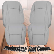 For 2007-2012 Lexus ES350 Front Bottom & Top Perforated Leather Seat Cover Gray picture