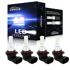 9006 9005 LED Headlights Kit Combo Bulbs 8000K High Low BEAM Super White Bright picture