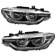 For 2016-2019 BMW F30 3 Series Headlight LED W/O AFS Pair Left&Right Side picture