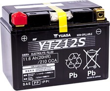 Yuasa YTZ12S Factory Activated AGM Maintenance Free Battery 12V 11Ah 210 CCA picture