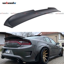 FOR 11-23 DODGE CHARGER DUCKBILL MATTE BLACK REAR WINDOW ROOF SPOILER WING LIP picture