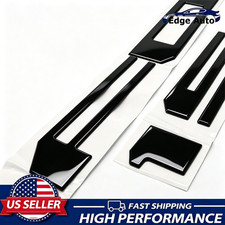 3D Raised Tailgate Inserts Letters Emblems For F-150 2021-2024 Gloss Black Badge picture