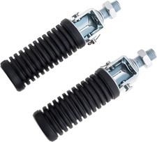 Pair Of Motorcycle Folding Pillion Footrests Foot Pegs Rear Foot Peg Pedal 10mm picture