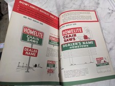 HOMELITE CHAIN SAW DEALER HIGHWAY ADVERTISING PROGRAM SALES LITERATURE 1960 picture