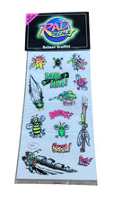 Vintage Rad Decalz Sports Graffiti Road Kill Self Adhesive Stickers, NOS  picture