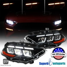 For 2018-2023 Ford Mustang Full LED Projector Headlights Switchback Sequential picture