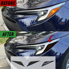 FOR 2023-2026 TOYOTA COROLLA FRONT HEADLIGHT SMOKE TINT VINYL OVERLAY picture