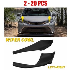 2-20X Black Front Cowl Windshield Wiper Corner Trim for Toyota Sienna 2021-2025 picture