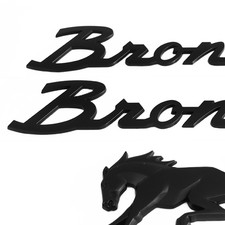3PCS Set Rear Tailgate Side Fender Emblem For Bronco 2021-2024 Matte Black picture