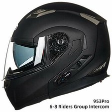 ILM Bluetooth Motorcycle Full Face Helmet 6 Riders Intercome Mp3 Sun Shield DOT picture