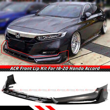 For 2018-20 Honda Accord Modern Steel Metallic ACR Front Bumper Lip Kit Splitter picture