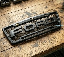 Grill For Ford E150 E250 E350 Grill 2003 04 05 2006 2007 Grille W/Letter+LED picture