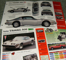 1979 Pontiac Trans Am 10th Anniversary Brochure Specs Inf Firebird Silver T/A TA picture