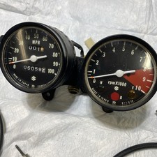 1974 Suzuki RV125 Van Van Speedometer & Tachometer & Cables- Tested  nice   D1 picture