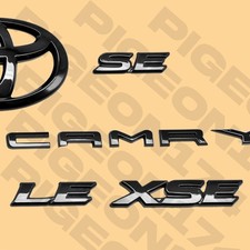 Emblem Overlay Kits For 2018-2024 Camry LE XSE SE Accessories Gloss Black Badge picture