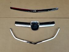 3PC Set 2004-2006 ACURA TL Grille & Hood Chrome Molding Upper Center Lower Trim picture