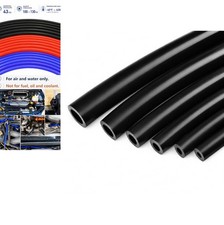 Silicone Vacuum Hose Kit 6 Piece 5 Feet 3mm 4mm 5mm 6mm 8mm 10mm Black Air Water picture