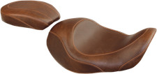 Mustang Forward Wide Tripper Solo Seat Plain Brown Harley Dyna 06-17 76708 picture