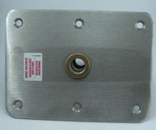 Swivl-eze Stainless Steel Pedestal Seat Base Plate 6 x 8