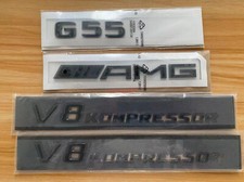 Glossy Back G55 AMG V8 KOMPRESSOR Emblem Badge Sticker Set For Mercedes Benz 463 picture