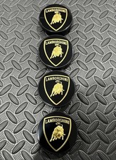 4x Lamborghini OEM Gallardo Huracan Aventador Murcielago Wheel Cap Set 470601147 picture