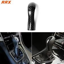 Real Dry Carbon Fiber Console Gear Shift Knob Cover Trim For Infiniti Q50 14-20 picture