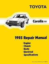 1985 Toyota Corolla FR Factory Shop Service Manual picture