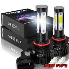 4-Sides 9005 LED Headlight Bulbs Kit 12000LM HIGH/LOW Beam White Super Bright picture