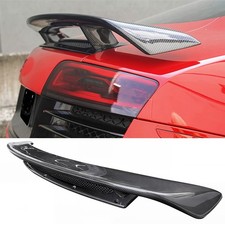 For 07-15 Audi R8 V8 V10 Coupe Carbon Fiber Rear Boot Spoiler Trunk GT Wing picture