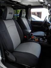 Coverking CR-Grade Neoprene Seat Covers for Jeep Gladiator JT with JEEP logo picture