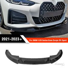For BMW G26 M440i i4 M50 Gran Coupe 21-24 V1 Style Glossy Black Front Bumper Lip picture