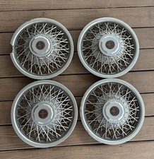 1970’s/80’s Ford Mustang Hubcaps 15” Set of 4 Wire Wheel Covers picture