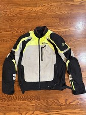 KLIM Induction Men's XL Yellow Gray Mesh D3O Motorcycle Jacket picture