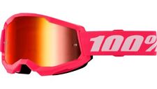 100% STRATA 2 Goggles -ALL COLORS- Offroad MX MTB Moto - CLEAR OR MIRROR LENS picture