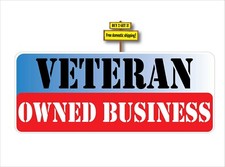 Veteran Owned Business Sticker Support Our Vets Buy 2 Get 3  2.0